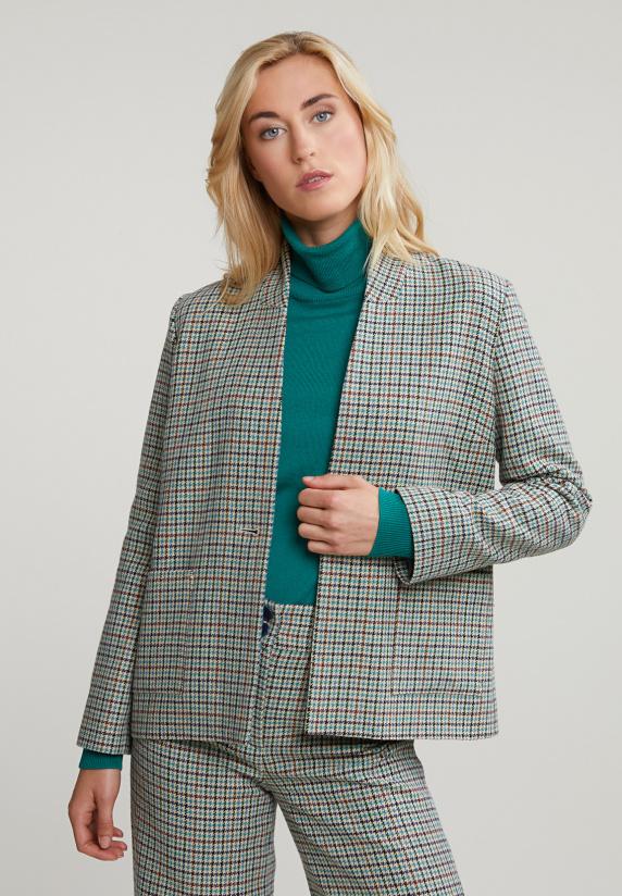 River Woods Multi Geruite Blazer 2 Knopen