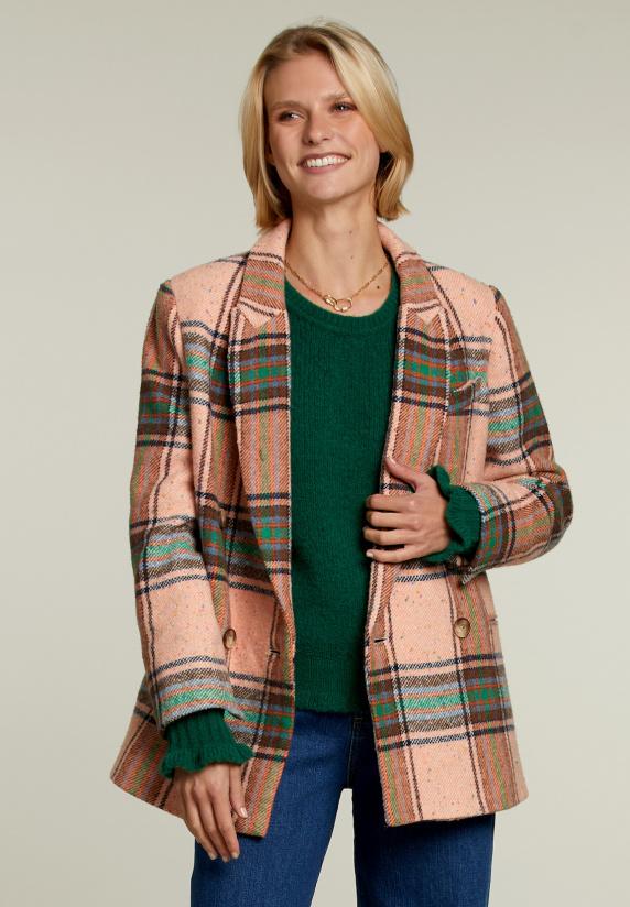 River Woods Multi Geruite Blazer 4 Knopen
