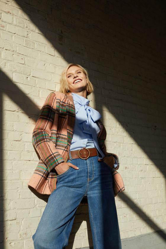 river woods Multi geruite blazer 4 knopen