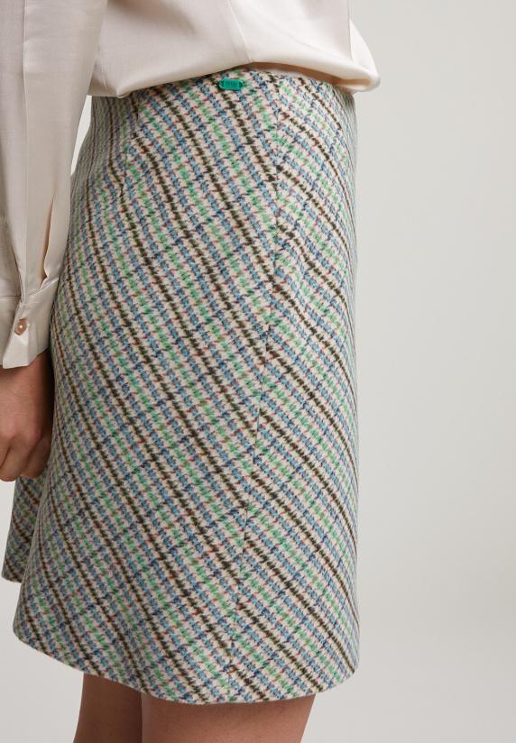 River Woods Multi Geruite Korte Rok