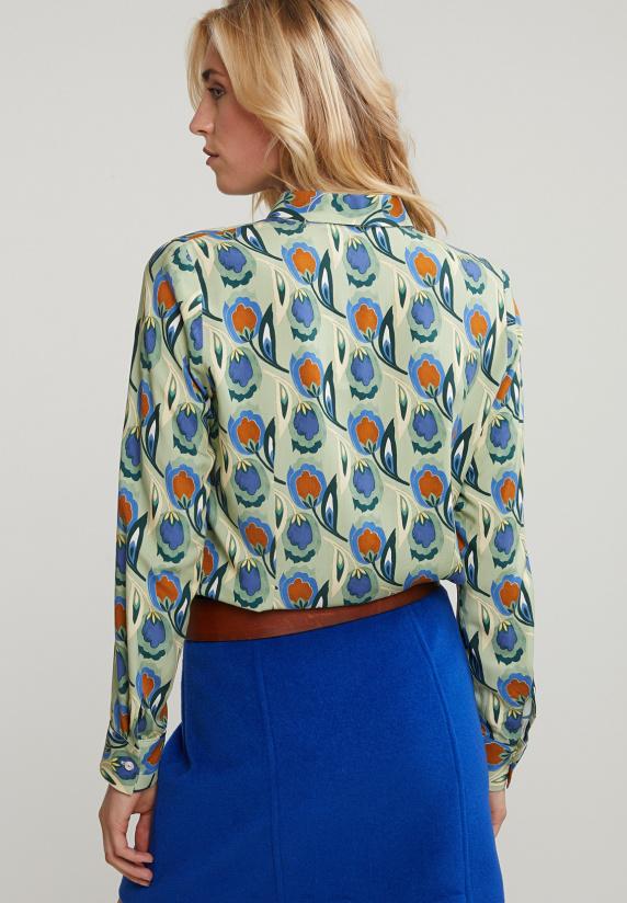 River Woods Multi Klassieke Gebloemde Blouse