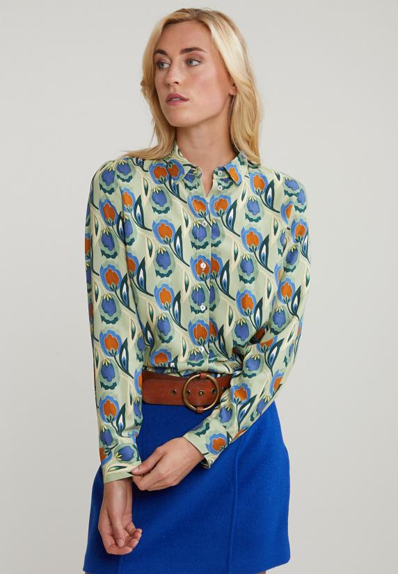 River Woods Multi Klassieke Gebloemde Blouse