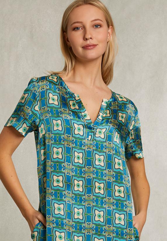 River Woods Multi Lange Rechte Fantasiejurk