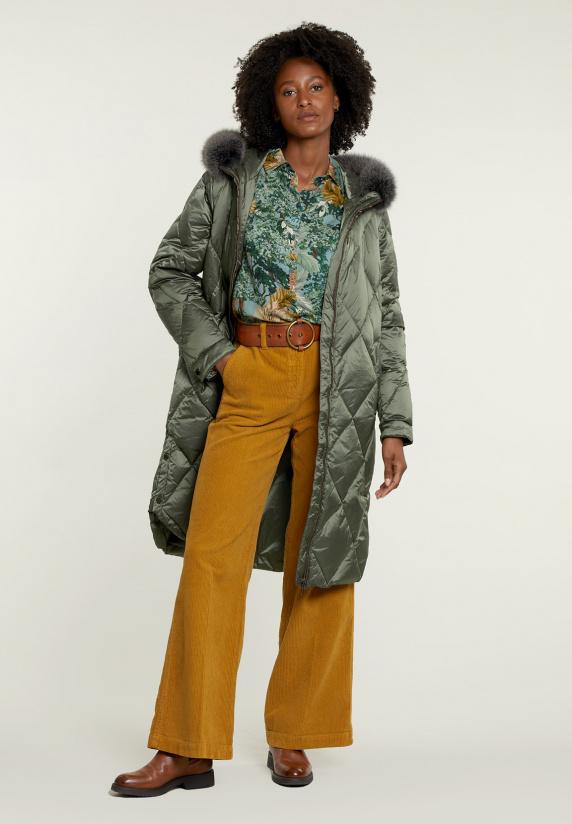 River Woods Multi Viscose Blouse Met Knopen