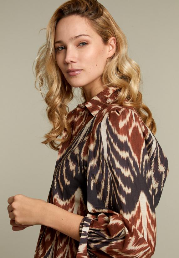 River Woods Multicolor Blouse Met Pofmouwen