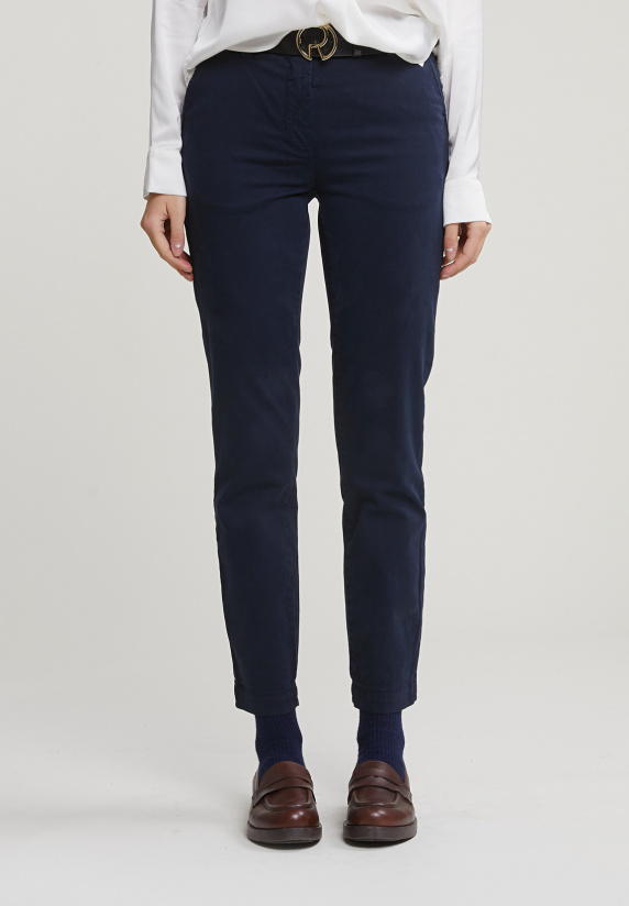 River Woods Navy Basic Chinobroek