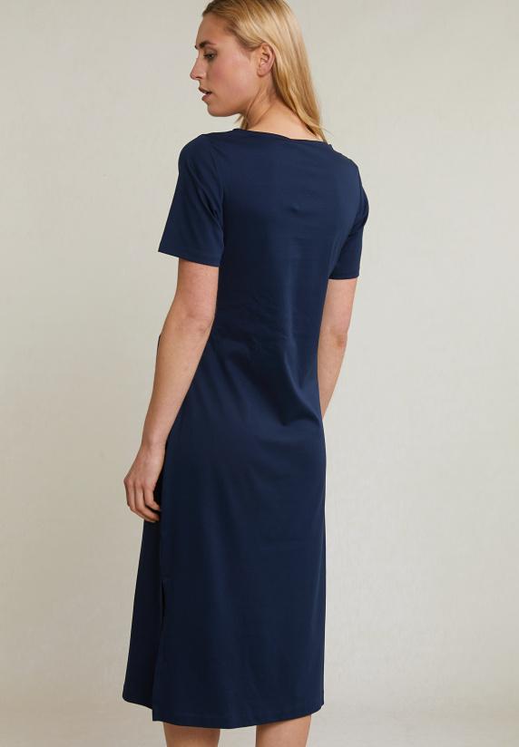 River Woods Navy Jerseyjurk Korte Mouwen