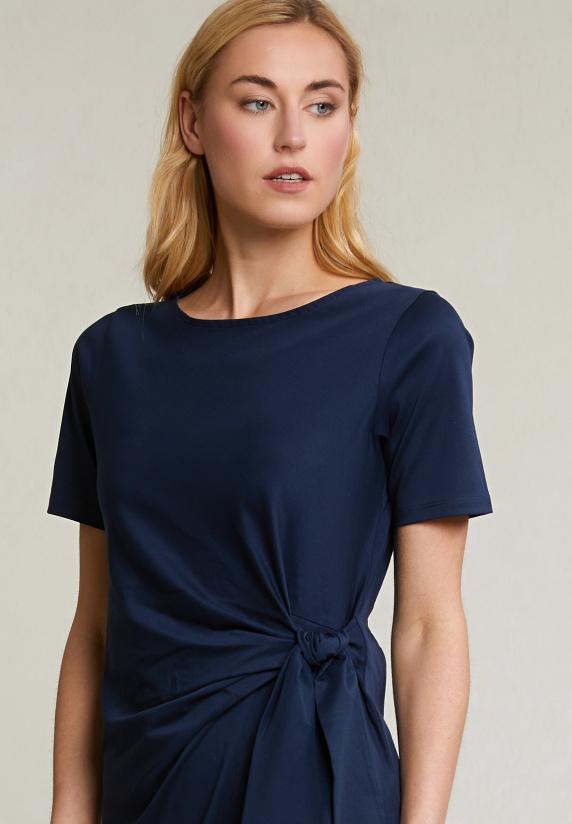 River Woods Navy Jerseyjurk Korte Mouwen