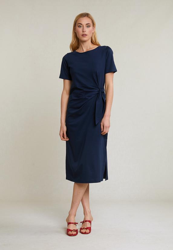 River Woods Navy Jerseyjurk Korte Mouwen