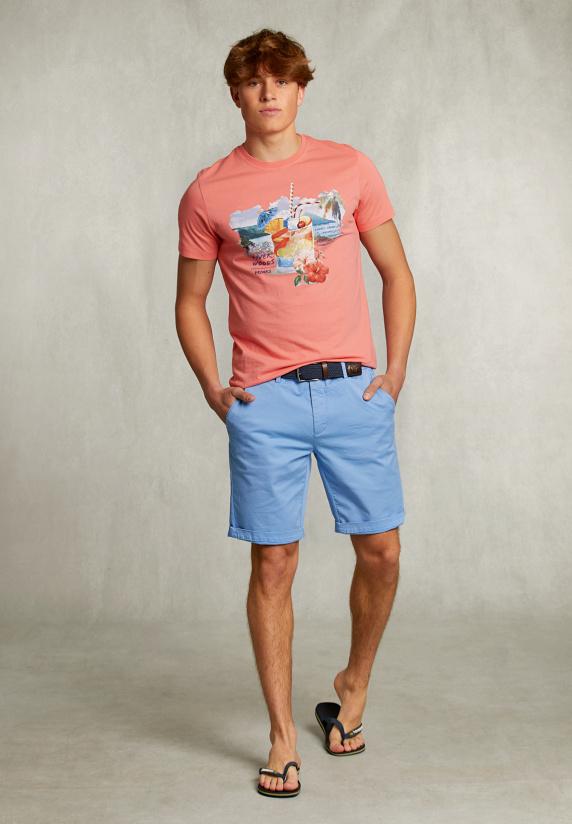 River Woods Normal Fit Basic T-shirt Bellini