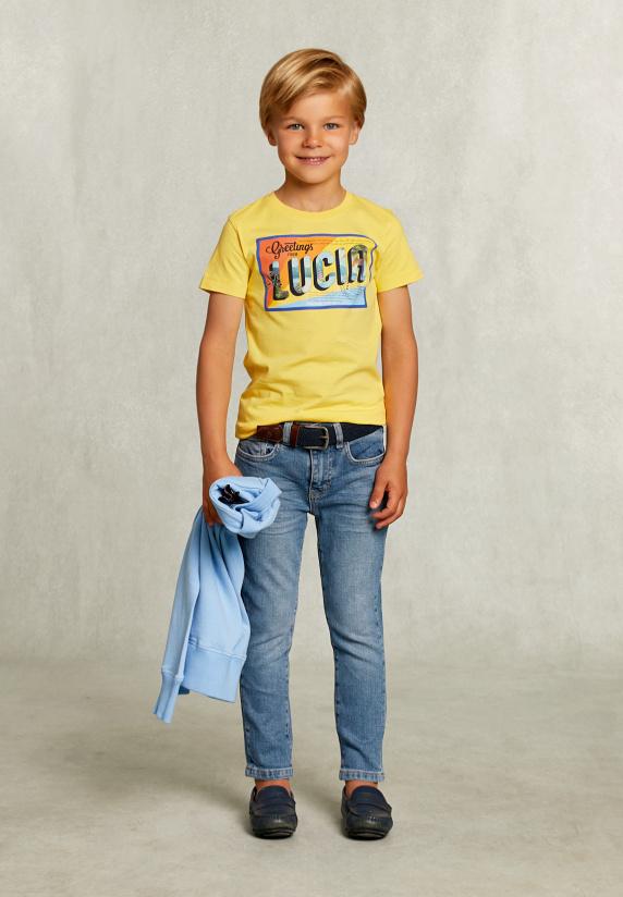 River Woods Normal Fit Basic T-shirt Butterfly