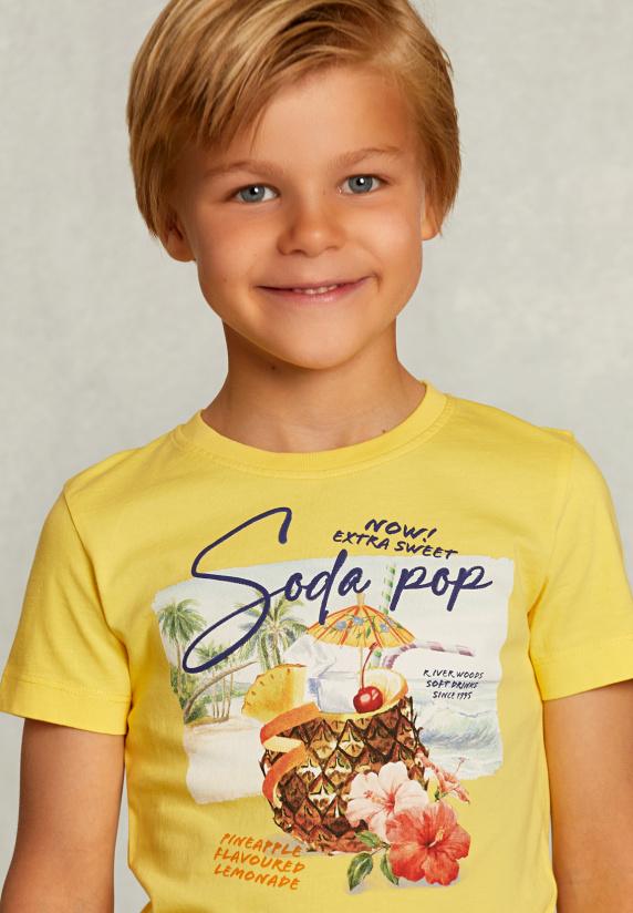 River Woods Normal Fit Basic T-shirt Butterfly