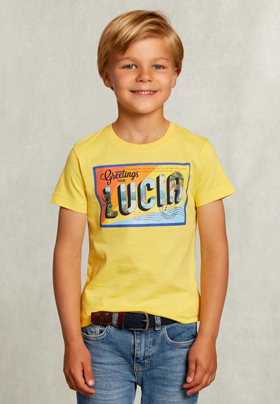 river woods Normal fit basic T-shirt butterfly