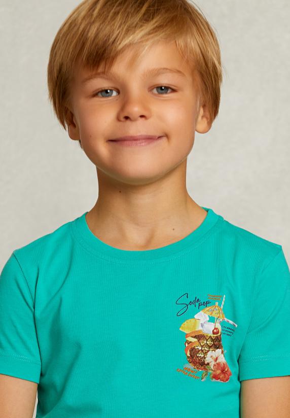 River Woods Normal Fit Basic T-shirt Citrus Groen