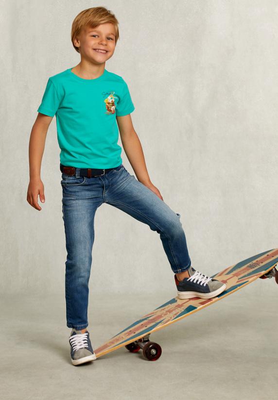 River Woods Normal Fit Basic T-shirt Citrus Groen