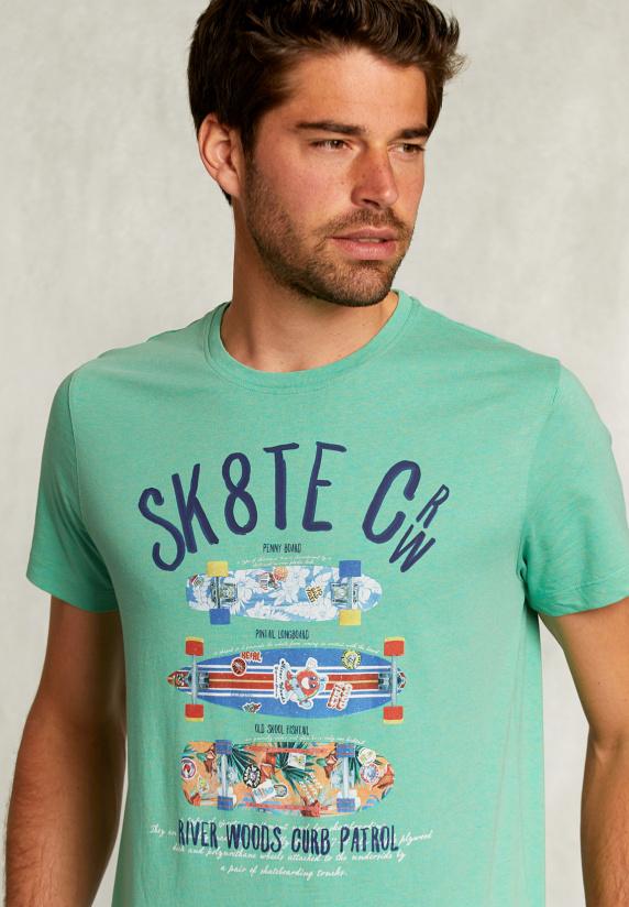 River Woods Normal Fit Basic T-shirt Citrus Mix