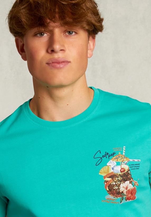 River Woods Normal Fit Basic T-shirt Citrus Mix