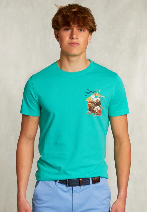 river woods Normal fit basic T-shirt citrus mix