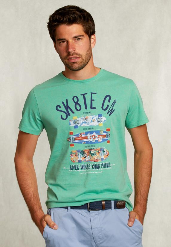 River Woods Normal Fit Basic T-shirt Citrus Mix