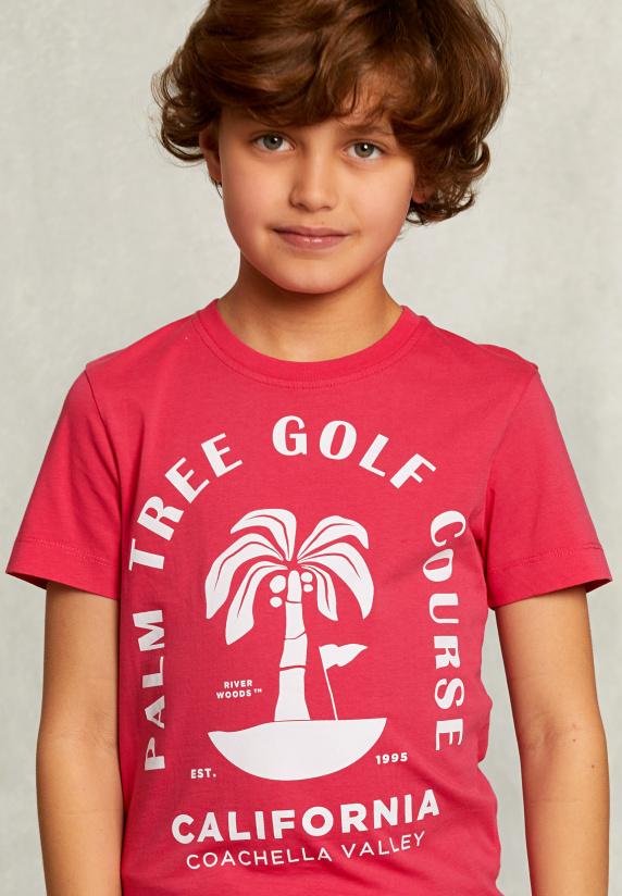 River Woods Normal Fit Basic T-shirt Flirt