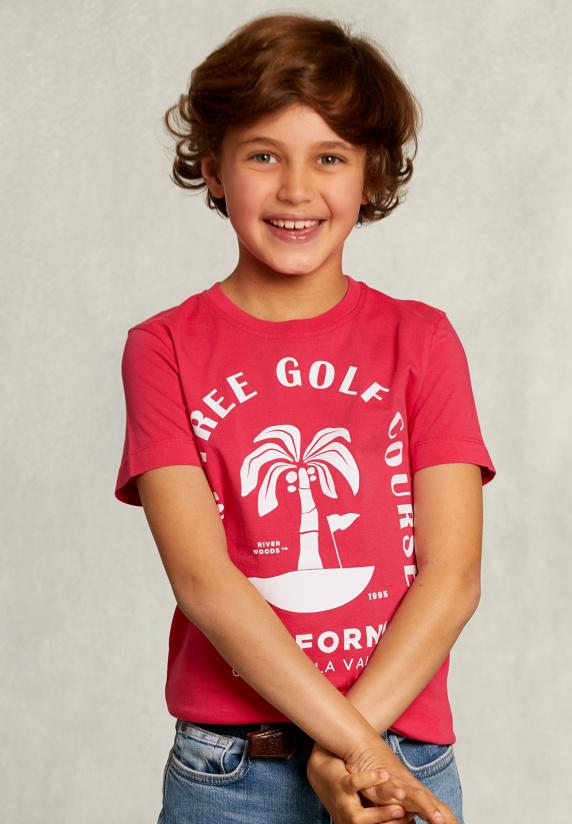 River Woods Normal Fit Basic T-shirt Flirt