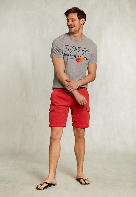 River Woods Normal Fit Basic T-shirt Grey Mix