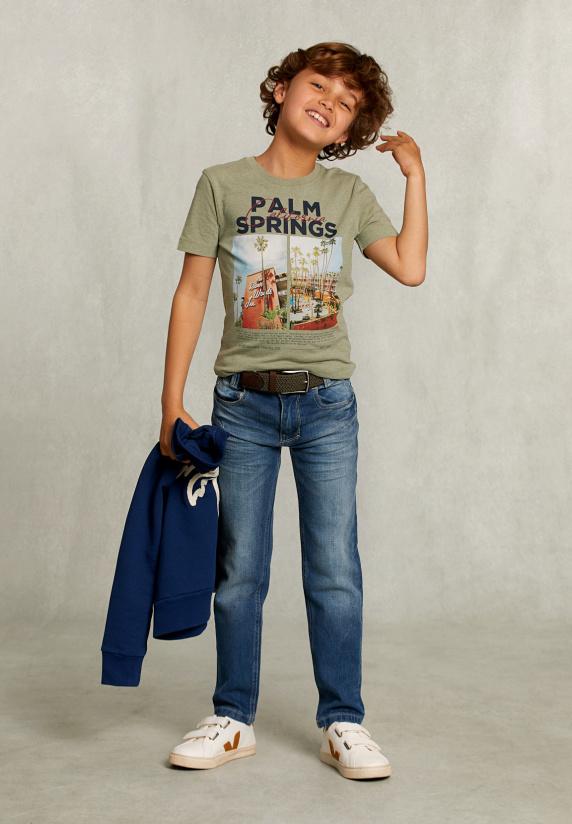 River Woods Normal Fit Basic T-shirt Herb