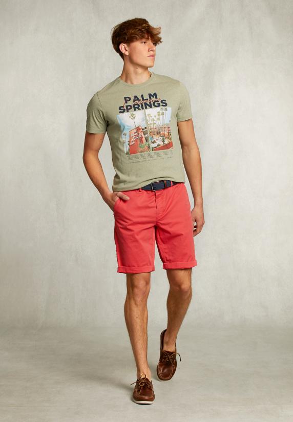 River Woods Normal Fit Basic T-shirt Herb Mix