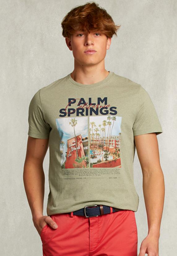 river woods Normal fit basic T-shirt herb mix