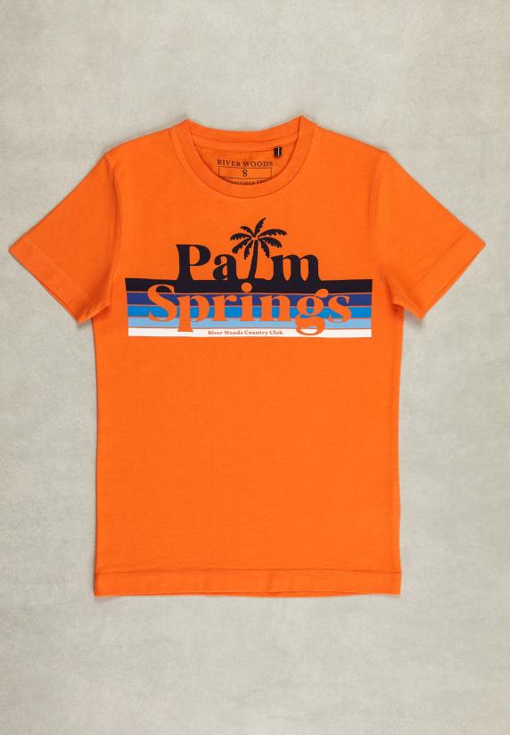 river woods Normal fit basic T-shirt life jacket