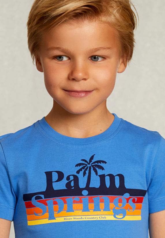 River Woods Normal Fit Basic T-shirt Ocean