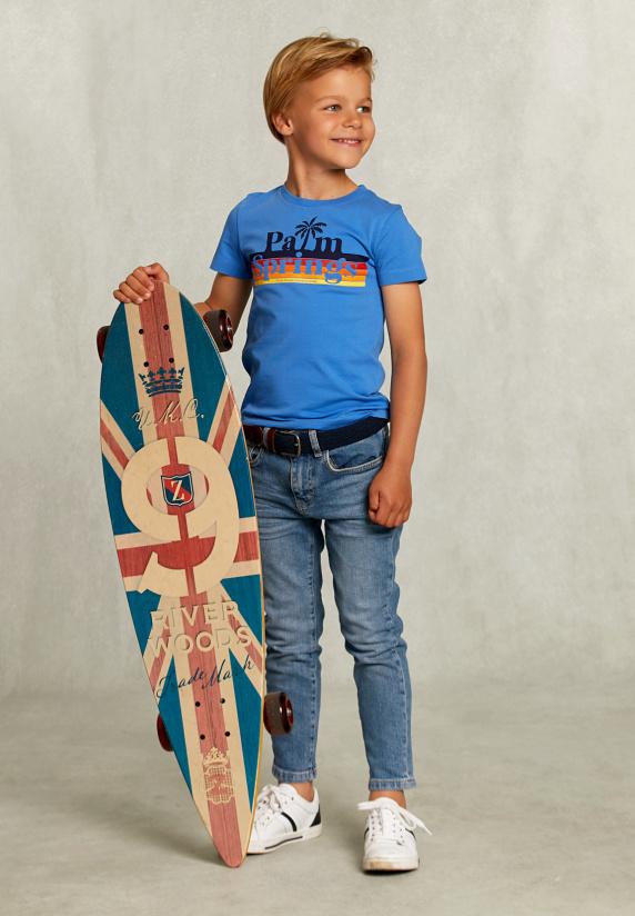 River Woods Normal Fit Basic T-shirt Ocean