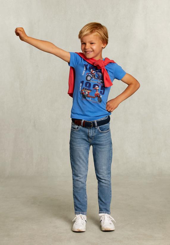 River Woods Normal Fit Basic T-shirt Ocean