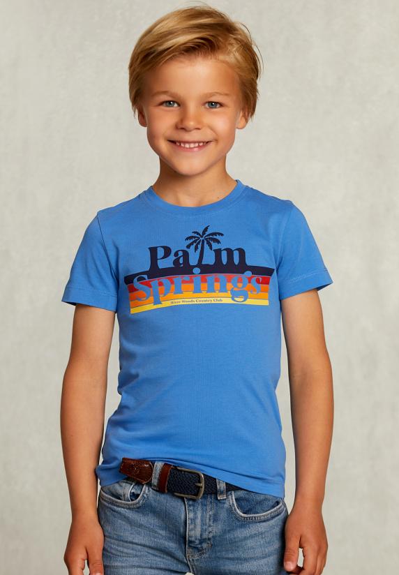 river woods Normal fit basic T-shirt ocean