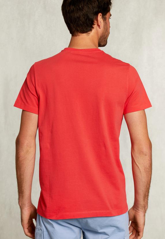 River Woods Normal Fit Basic T-shirt Pomegranate