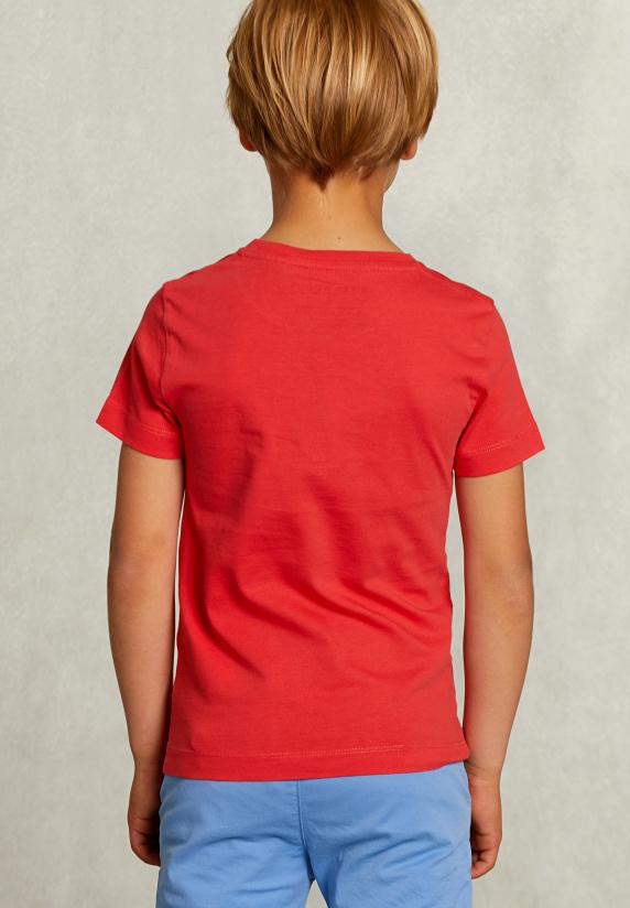 River Woods Normal Fit Basic T-shirt Pomegranate