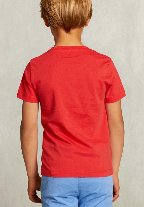River Woods Normal Fit Basic T-shirt Pomegranate