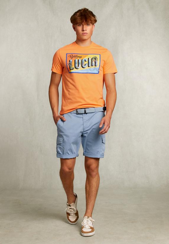 River Woods Normal Fit Basic T-shirt Sunrise