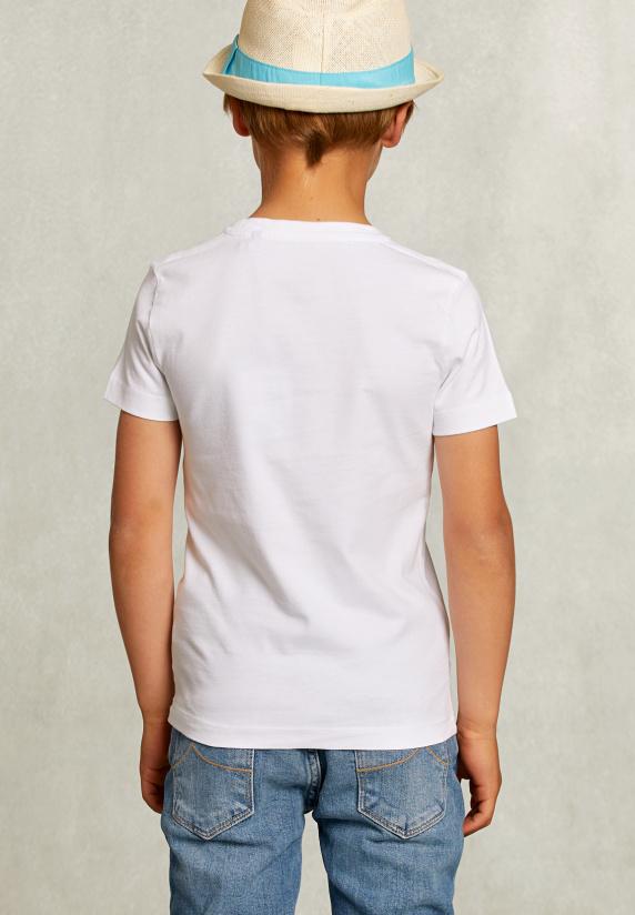 River Woods Normal Fit Basic T-shirt Wit