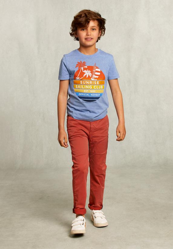 River Woods Normal Fit T-shirt Blue Gin