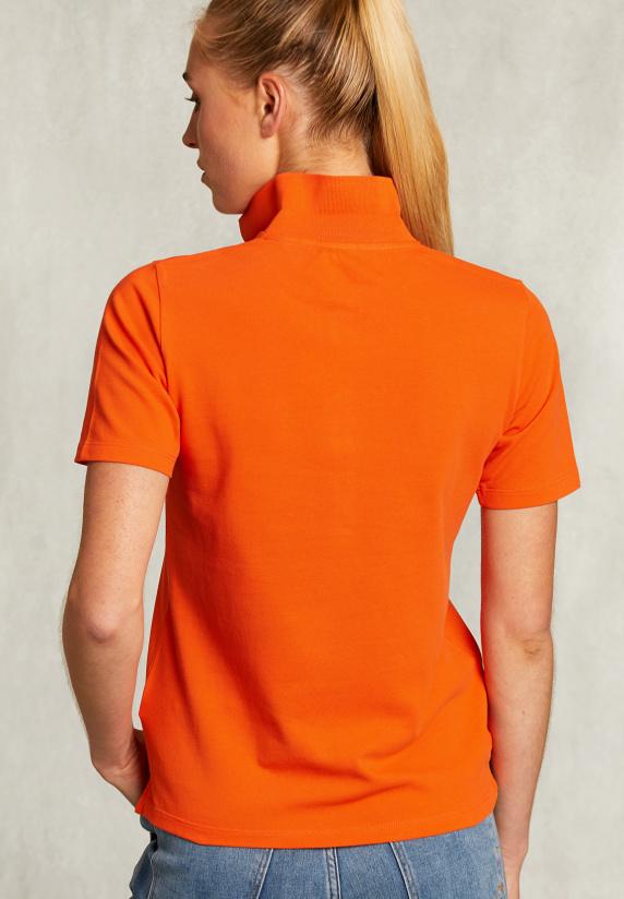 River Woods Oranje Basic Katoenen Polo