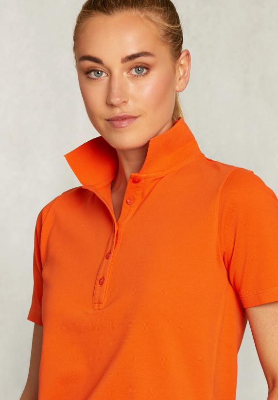 River Woods Oranje Basic Katoenen Polo