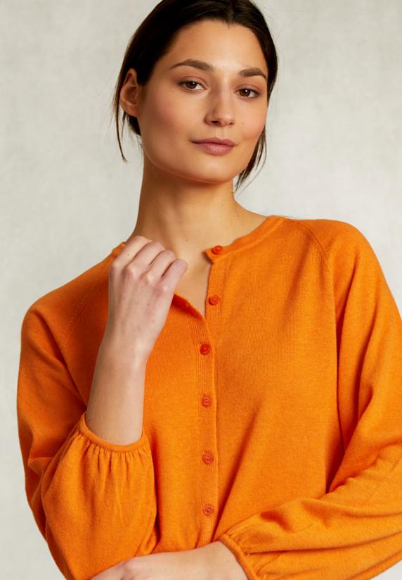 River Woods Oranje Cardigan Met Knopen