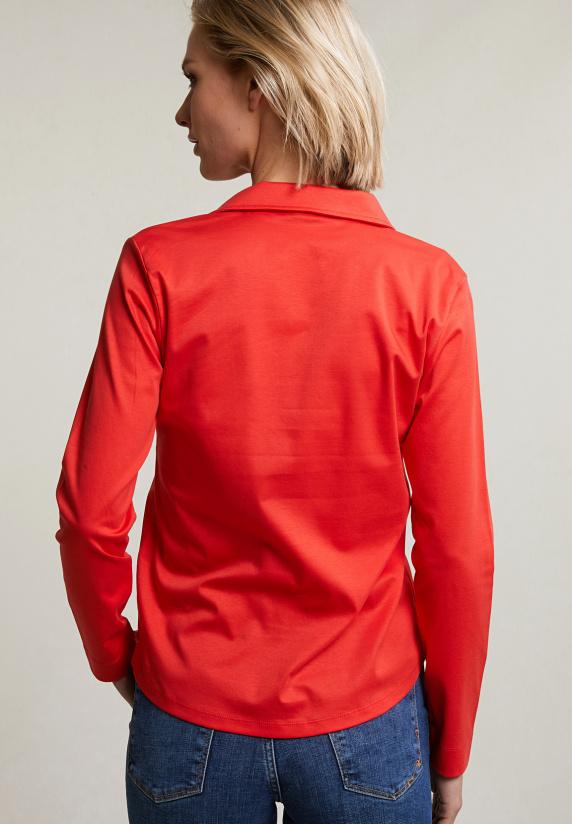 River Woods Oranje Geknoopte Polo V-hals T-shirt