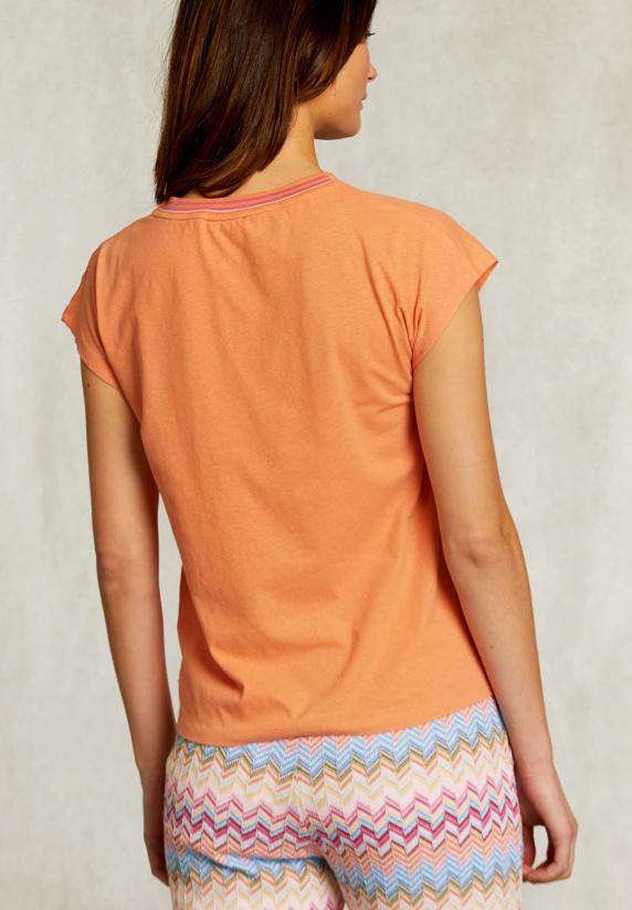 River Woods Oranje Katoenen Mouwloze T-shirt