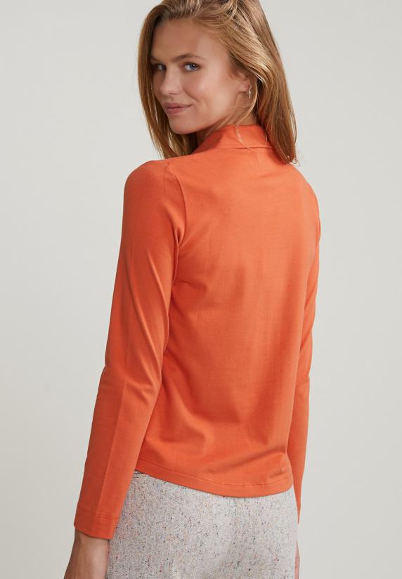 River Woods Oranje Klassieke T-shirt Lange Mouwen