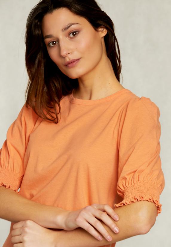 River Woods Oranje T-shirt 3/4 Mouwen Met Smock
