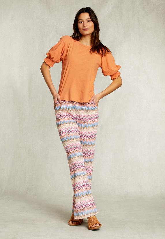 River Woods Oranje T-shirt 3/4 Mouwen Met Smock