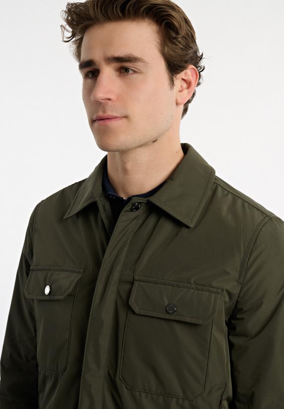 River Woods Overshirt Jasje Opgestikte Zakken Kaki