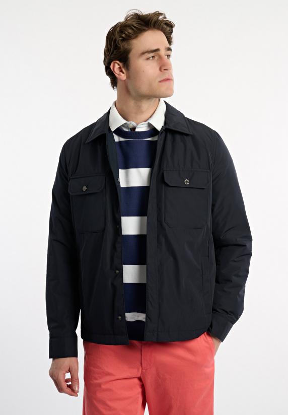 river woods Overshirt jasje opgestikte zakken navy
